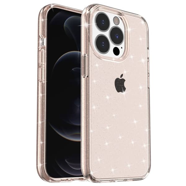 Glitrende iPhone 15 Pro cover - Guld