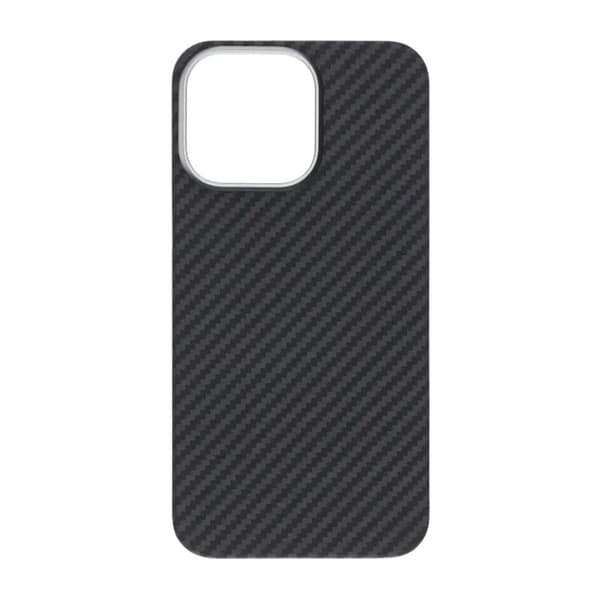Kevlar Woven Magnetic Case - iPhone 15 Pro Max Black Thick Weave