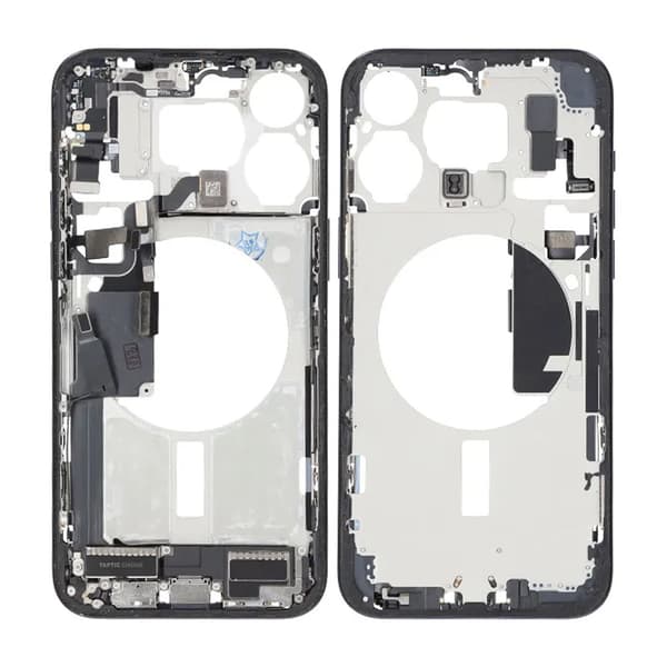 Mellemramme med smådele til iPhone 15 Pro Max - Blå Titanium OEM