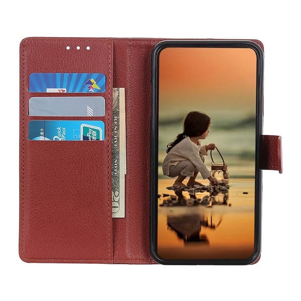 Xiaomi 12 Pro Plånboksfodral med Stativ - Brun