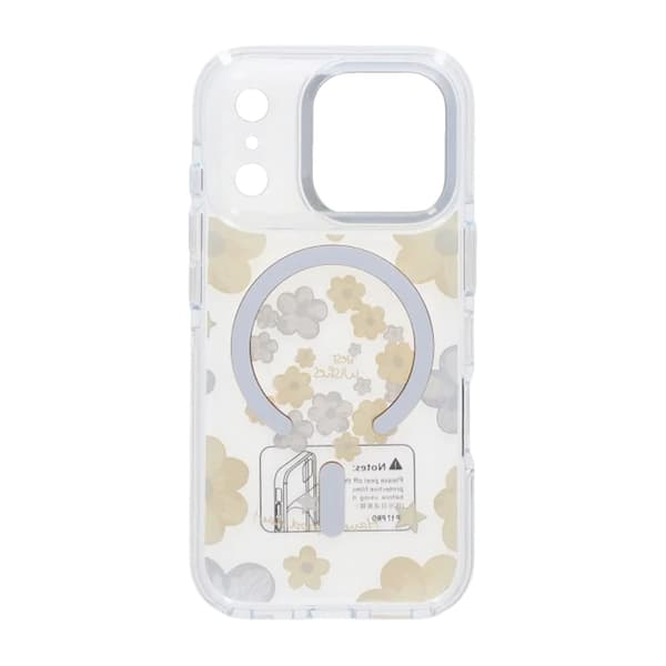 Gradient Blomster Magnetisk Cover til iPhone 17 Pro Max Gul