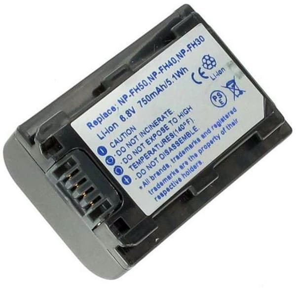 Batteri til NP-FH50 erstatningsbatteri