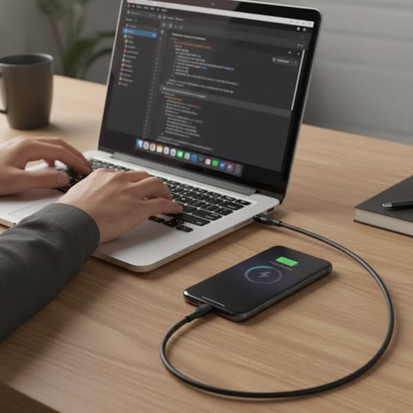 Rvelon USB-C till USB-C Kabel 1m