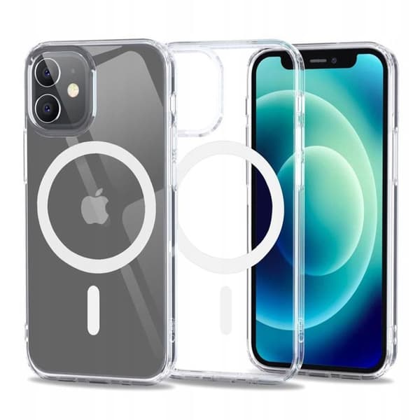 Tech-Protect FlexAir Hybrid MagSafe Cover til iPhone 12 Mini - Gennemsigtig