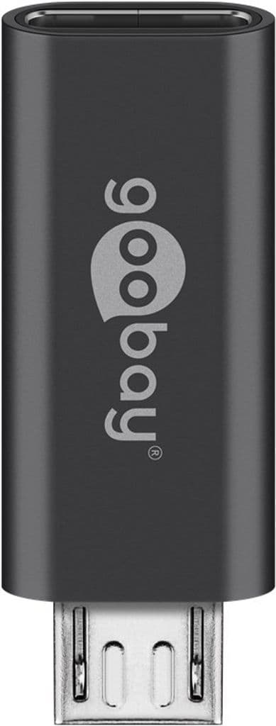 Goobay Micro-USB till USB-C OTG-adapter - Grå