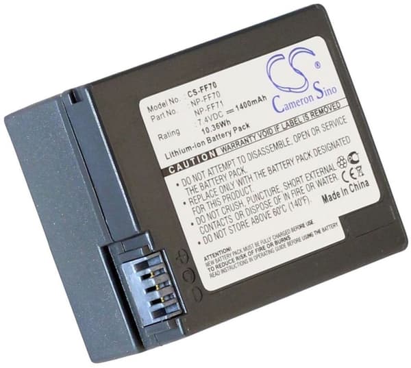 Batteri til NP-FF70 erstatningsbatteri