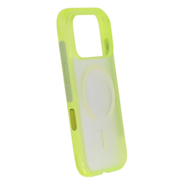 Matte Magnetic Shockproof Airbag  Case For iPhone 17 Pro Max Yellow