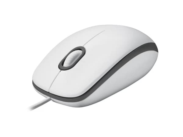 Logitech M100, kablet mus - Hvid