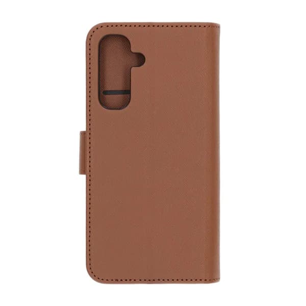 Flip Stand Læder Wallet Case Til Samsung A17 Brun