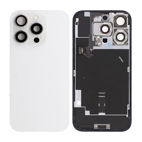 iPhone 16 Pro Bagglas - Hvid