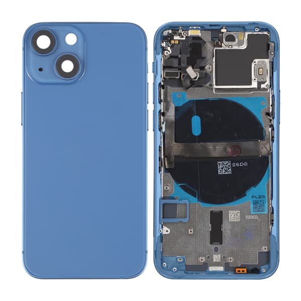 iPhone 13 Mini Bagcover Komplet Med Smådele - Blå