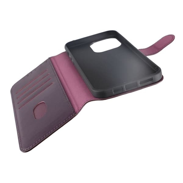 iPhone 15 Pro Max Plånboksfodral Läder Rvelon - Lila