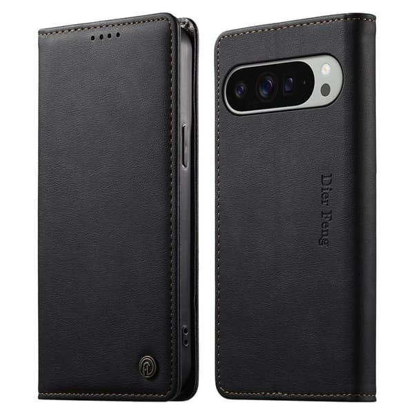 DIETFENG Google Pixel 11 Pro XL Plånboksfodral RFID-blockering - Svart