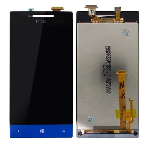 HTC 8S Näyttö/Display OEM - Sininen