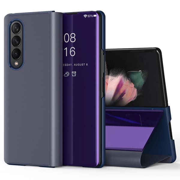 Samsung Galaxy Z Fold4 5G PU Læder Foldbart cover - Lilla