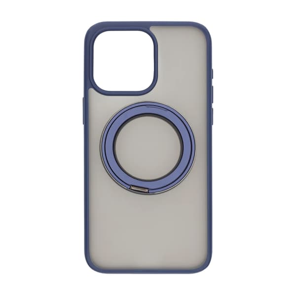 iPhone 15 Pro Max Mobilcover med Magsafe Stativ - Blå