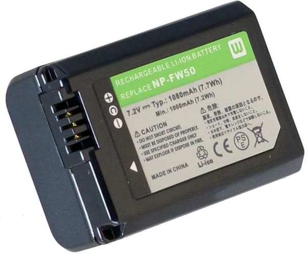 Batteri til NP-FW50 erstatningsbatteri