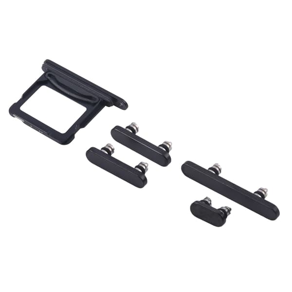 Knapper og SIM-kortholder til iPhone 16 og 16 Plus - Sort