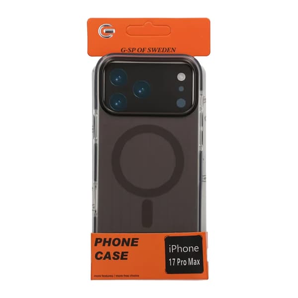 Bølget Magsafe Mobilcover til iPhone 17 Pro Max - Sort