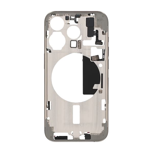 iPhone 15 Pro Mellemramme med Smådele OEM - Naturlig Titanium