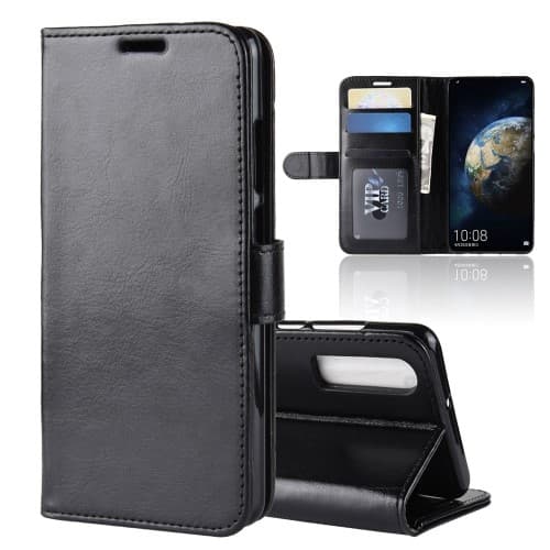 Crazy Horse Cover til Huawei P30 - Sort