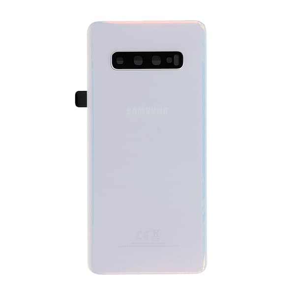 Samsung Galaxy S10 Plus Baksida Med Tejp - Vit