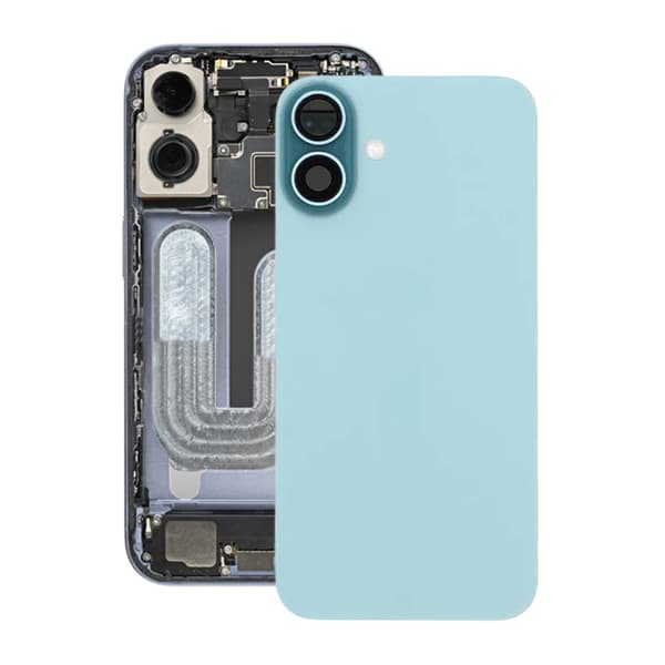 iPhone 16 Plus Bagside Glas Komplet OEM - Grøn