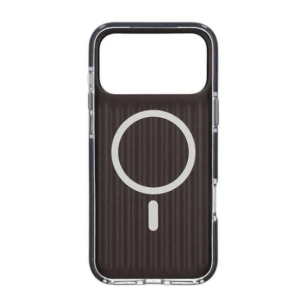 Bølget Magsafe Mobilcover til iPhone 17 Pro Max - Sort