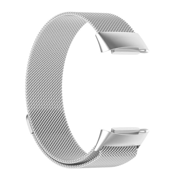 Fitbit Charge 5/6 urrem i rustfrit stål - Sølv