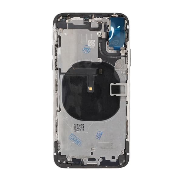 iPhone XS Baksida med Komplett Ram Premium - Silver