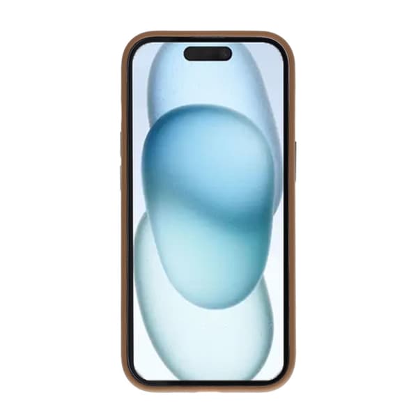 iPhone 15 Rvelon Cover Roterende Magnetisk Stand - Bronze