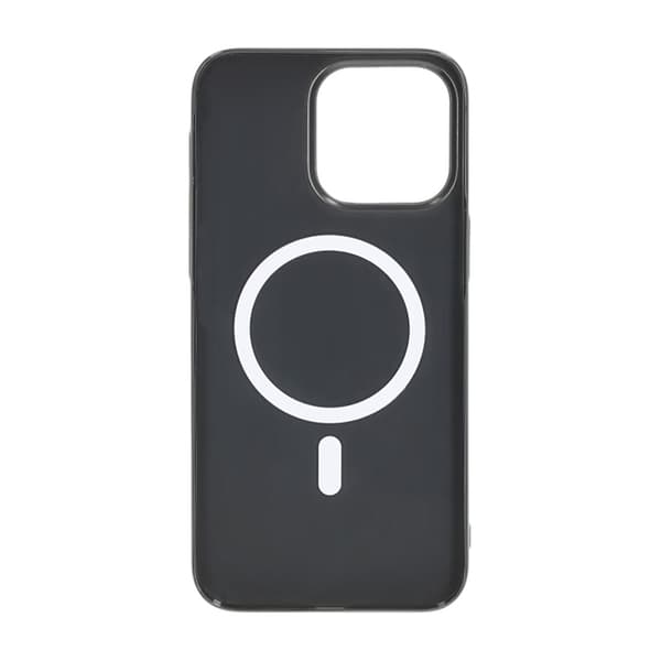 iPhone 15 Pro Max Cover MagSafe, Blank Ensfarvet - Sort