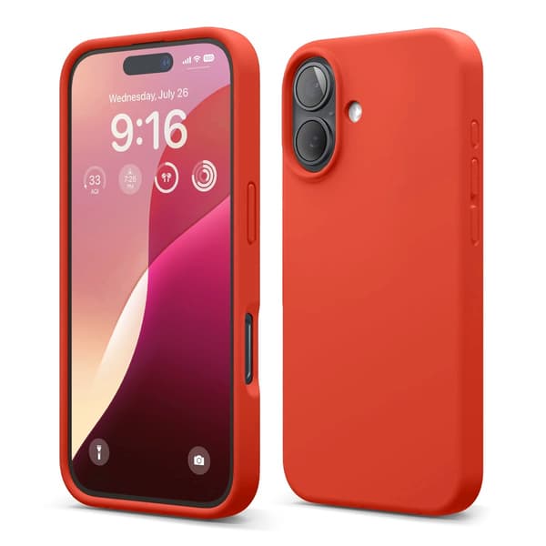 iPhone 16 Silikonecover Rvelon - Rød