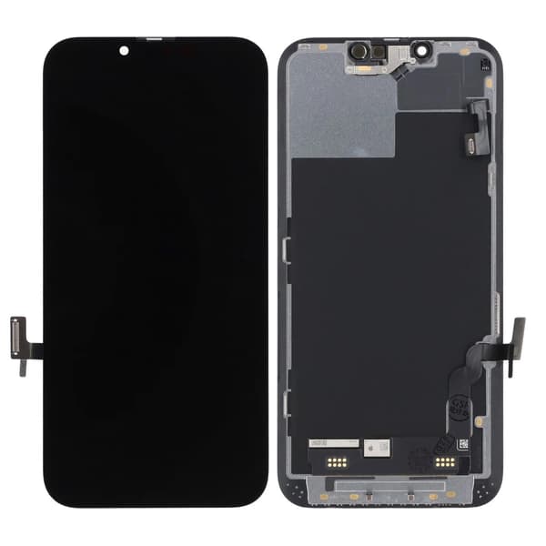 iPhone 13 LCD-skærm Original Sort (Brugt) med flex har diagnostic pass