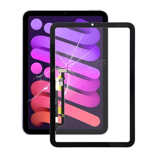 iPad mini 6 A2567 lasinäyttö digitointilaitteella ja OCA:lla - musta