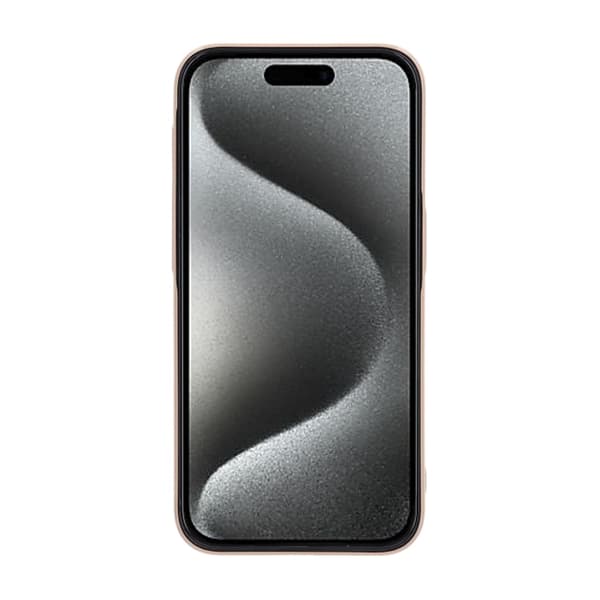 Blankt design Magnetisk etui til iPhone 15 Pro Guld