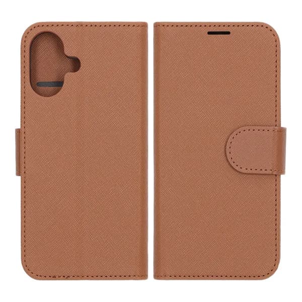 Pung etui med stander til iPhone 17 - Brun