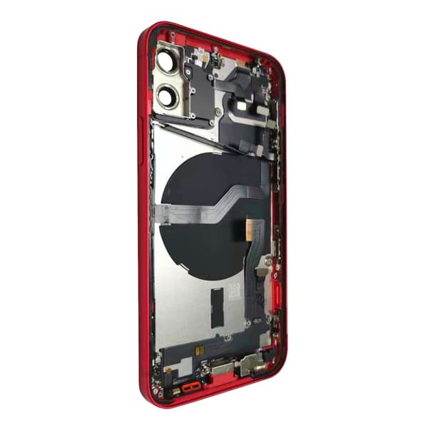iPhone 12 Baksida med Komplett Ram - Röd