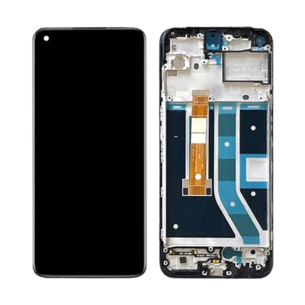 OnePlus Nord N100 LCD Display Original med Ramme Sort