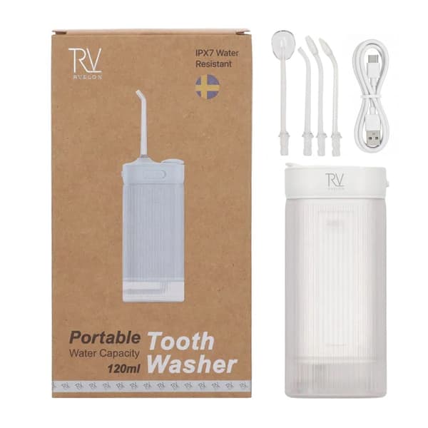 Rvelon XY06 Pull-Out Vattenflosser med spolning - Vit