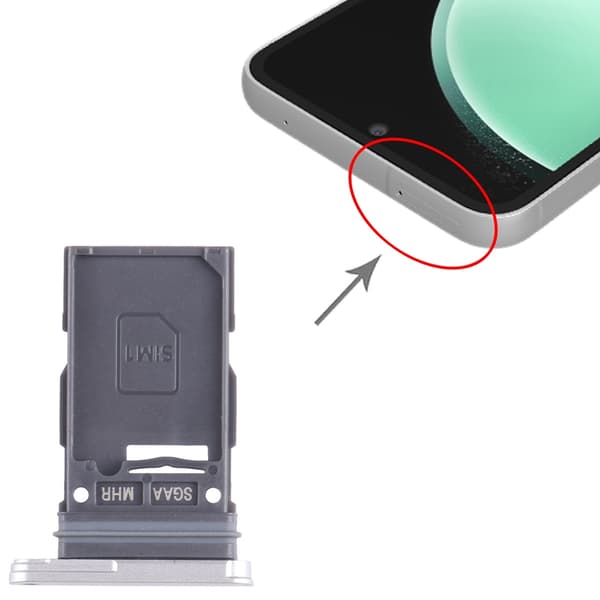 Samsung Galaxy S23 FE SIM-korttipidike hopea