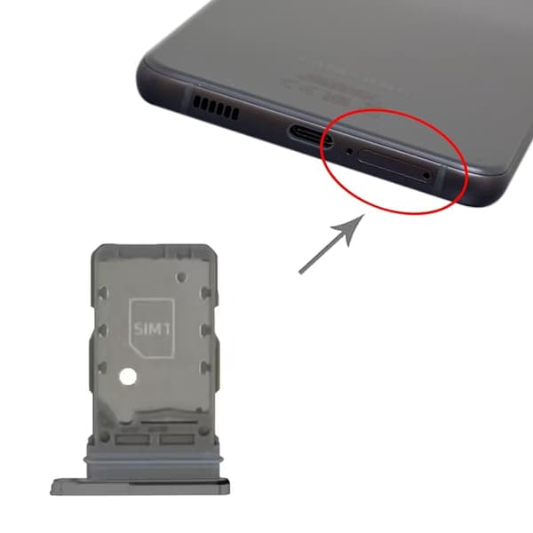 Samsung Galaxy S21 SM-G991B SIM-korttipidike - Harmaa