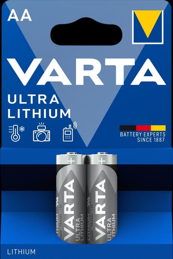 VARTA Ultra Lithium AA batteri, 2-pak