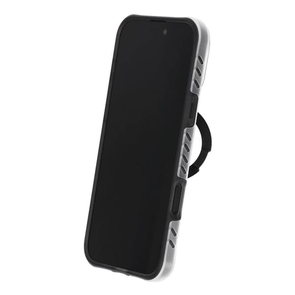 Mat Mobilcover med ringstativ til iPhone 16 Pro Max - Sort