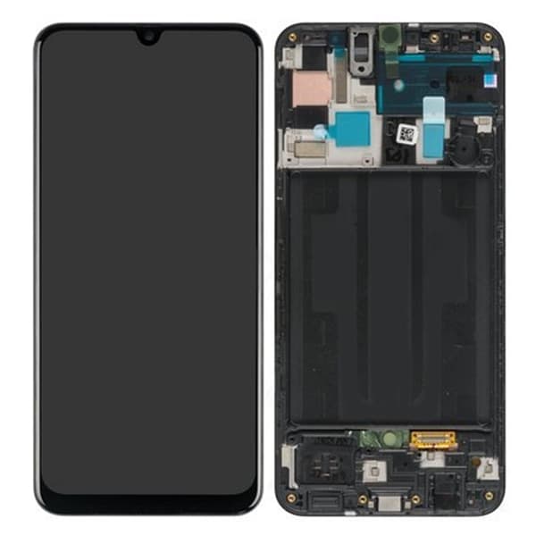Galaxy A50 Skärm Svart