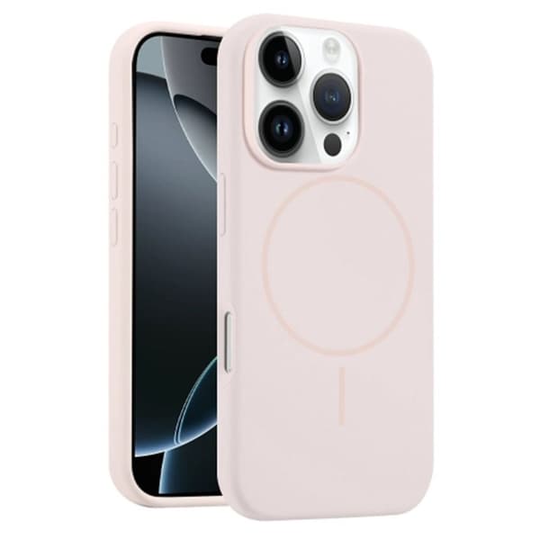 iPhone 16 Pro Max Cover MagSafe Flydende Silikone - Lys Pink