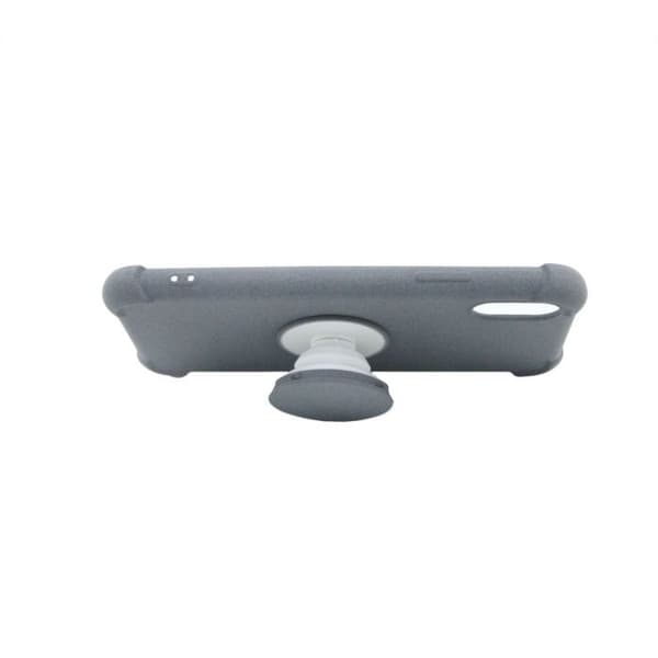 iPhone X/XS Cover med Kickstand Stativ TPU - Grå