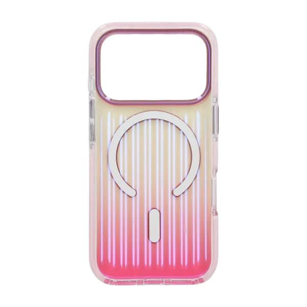 Mobilskal Korrugerad MagSafe för iPhone 17 Pro - Rosa