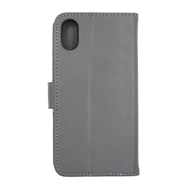 iPhone X/XS Plånboksfodral Magnet Läder med Stativ - Grå