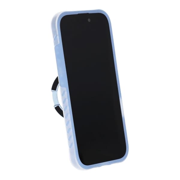 Matt Mobilskal med ringstativ för iPhone 16 Pro Max - Blå